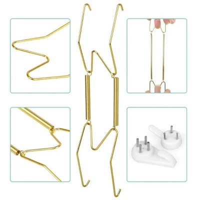 LunaLulinlk 12Pcs Plate Hangers with Hooks, 6 8 10" Wall Holder Fit for 6-10" Decorative Plate