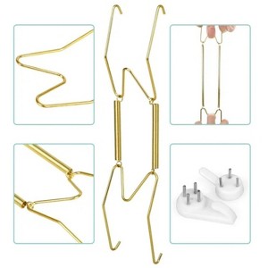 LunaLulinlk 12Pcs Plate Hangers with Hooks, 6 8 10" Wall Holder Fit for 6-10" Decorative Plate - 1 of 4