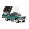 Greenlight 1/64 1990 Chevrolet Suburban, Green with Modern Rooftop Camper, The Great Outdoors Series 4 38080-E - 2 of 4