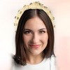 Unique Bargains Women's Non-slip Rhinestone Retro Knotted Wide Headband 5.24"x1.22" 1 Pc - 2 of 4