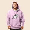 Dalix Giant Ghost Embroidered Hoodie Soft Fleece Hood Sweatshirt Mens - 3 of 4
