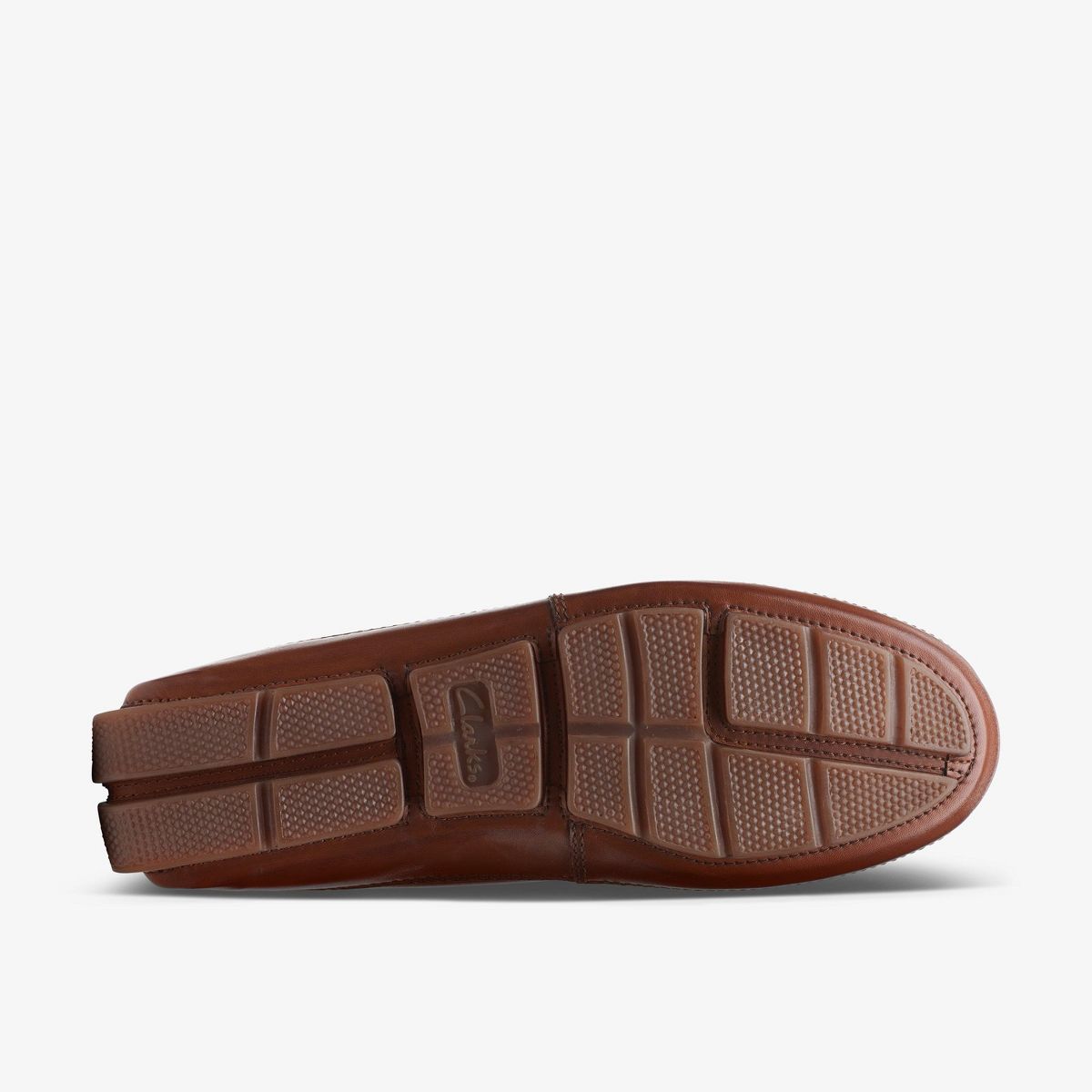 Clarks Mens Markman Way Dark Tan Leather Shoes - thumbnail 3