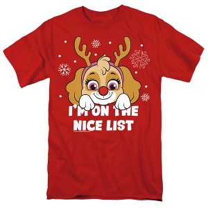 Men's Paw Patrol Skye Nice Christmas List T-Shirt - 1 of 4