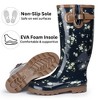 Alpine Swiss Izzy Womens Waterproof Mid Calf Rain Boots | Tall Rubber Garden Boots | Anti-Slip Outdoor Work Mud Boot | Wellington Boots Rain Shoes - 3 of 4