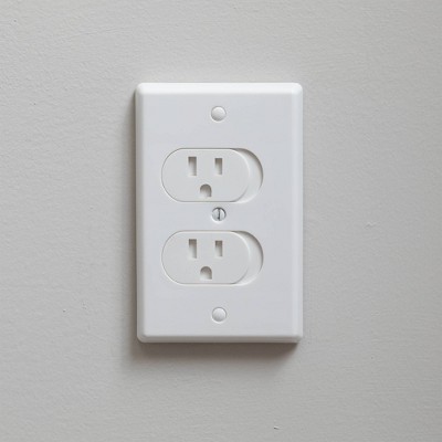 Outlet Cord Cover- Sliding Door Electrical Socket Protector- For  Childproofing Safety & Prevents Unplugging- Deep Wall Receptacle Box By  Simplecord : Target