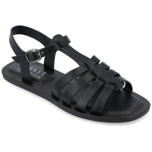 Black flat best sale sandals target