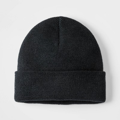 Boys' Cuffed Beanie - Cat & Jack™ Black