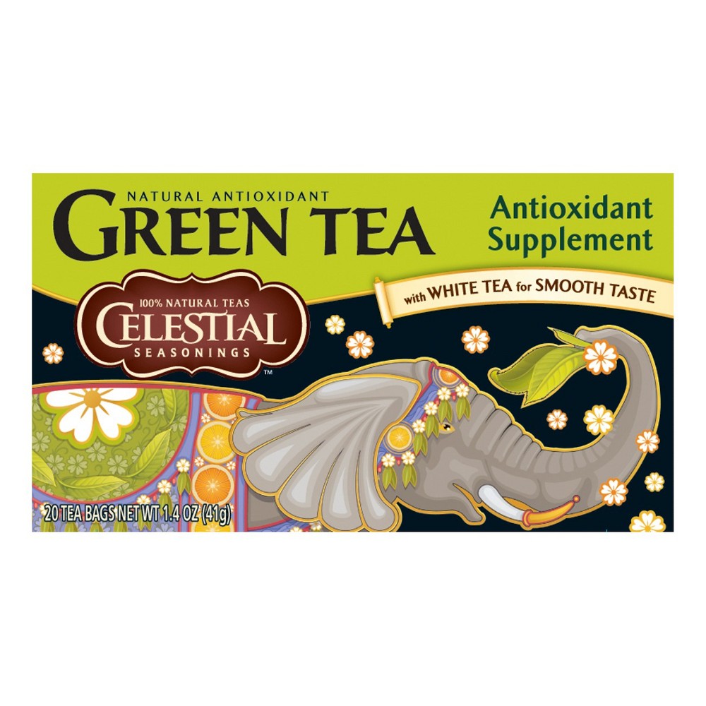 UPC 070734070365 product image for Green Tea,Antioxidant by Celestial Seasonings - 20 Bags | upcitemdb.com