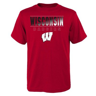 NCAA Wisconsin Badgers Boys' Short Sleeve Crew Neck T-Shirt