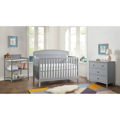 Baby crib shop grey color