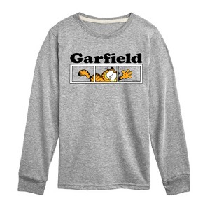 Boys' - Garfield - Garfield Panel Logo Long Sleeve Graphic T-Shirt - 1 of 4