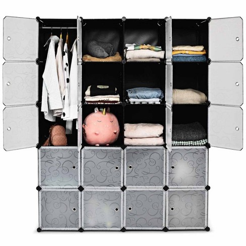 Tangkula 20 Cube Clothes Organizer Storage Cubes Portable Wardrobe Bedroom Storage Cubby - image 1 of 4