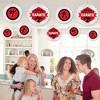Big Dot of Happiness Karate Master - Hanging Martial Arts Birthday Party Tissue Decoration Kit - Paper Fans - Set of 9 - 3 of 4