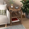 Taylor & Logan Willard Wood 3 Tier Modern Farmhouse End Table Brown: Square Shape, 75 lb Capacity, Wood Frame - 4 of 4