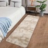 Shaggy Area Rug Modern Indoor Plush Fluffy Rugs Soft and Comfy Velvet Faux Fur Carpet Rugs for Bedroom Living Room Nursery - 2 of 4