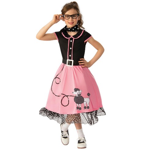 Rubies Girls 50s Pink Sweetheart Costume : Target