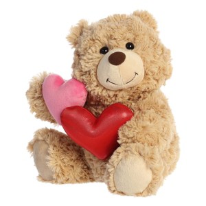 Aurora Small Love Bunch Valentine Heartwarming Stuffed Animal Toffee 8.5" - 1 of 4