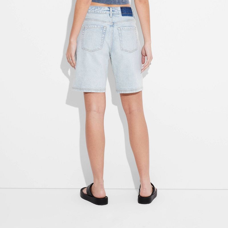 Women's Mid-Rise Jean Shorts - Wild Fable™, 4 of 14