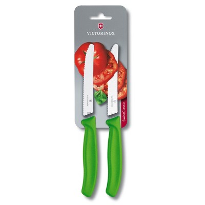 Victorinox Swiss Classic 4.3 Inch 2 Piece Tomato And Table Knife Wavy Edge