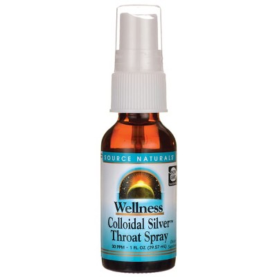 Source Naturals Colloidal Silver Throat Spray 30 ppm 1 fl oz Liquid