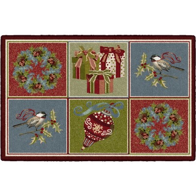 Brumlow Mills Festive Blocks Holiday Rug, 2'6" x 3'10"