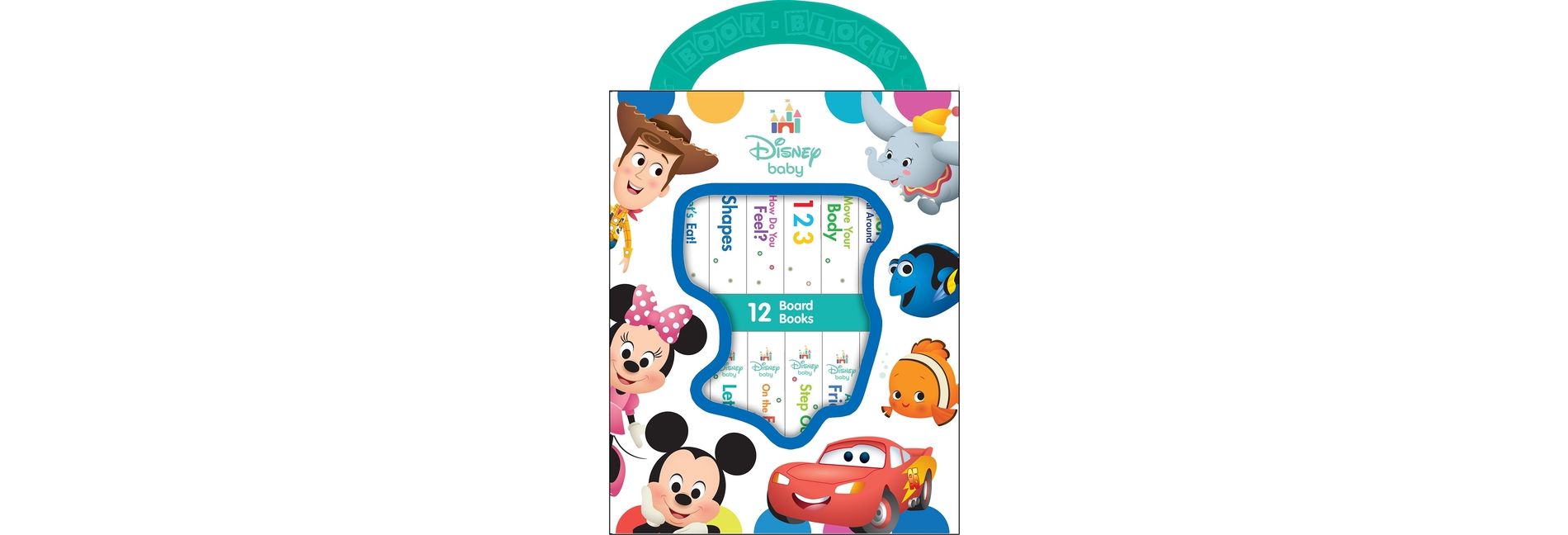 Disney Baby - My First Library 12 Board Book Block Set - by Phoenix