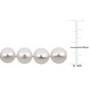 EVERLY JEWELRY | Sterling Silver 9-10 MM Freshwater Pearl and Cubic Zirconia Bracelet, 7.5 inch - 3 of 4