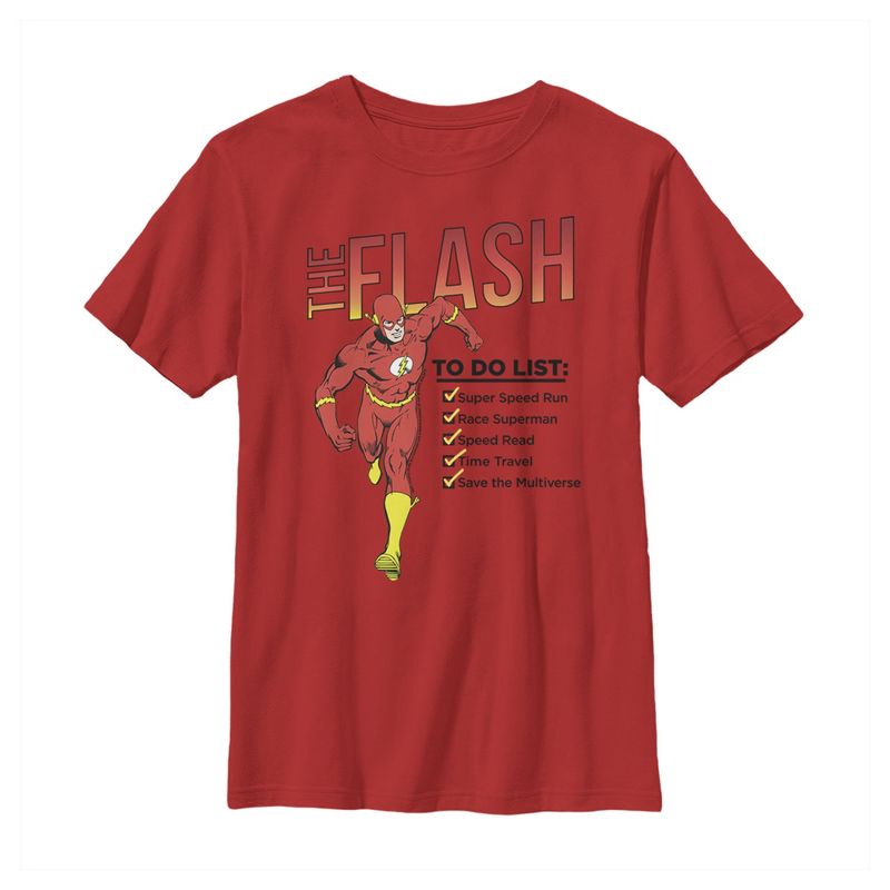 Boy's The Flash To Do List T-Shirt, 1 of 4