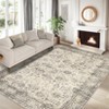 Washable Modern Stripe Area Rugs Contemporary Indoor Lightweight Low Pile Non Slip Carpet For Living Room Bedroom Soft Easy Care Floor Mat Home Decor - 3 of 4