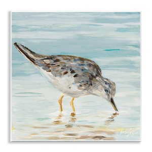 Stupell Industries Sandpiper on Shallow Beach Coast Wall Plaque Art - 1 of 4