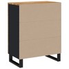 vidaXL Acacia Wood Sideboard, Industrial Design with Black Frame, Solid Construct, Functional and Decorative - 4 of 4