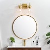 Elegant Lighting Avani 2 light Brass and Clear Bath Sconce - 3 of 4