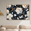 Art Remedy Navy Elegance Floral Elegant realistic Floral Wall Art Framed - 2 of 4