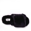 EZ Feet Women's Genuine Shearling X-Band Fuzzy Slide Slipper - image 4 of 4