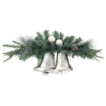 Northlight 18" Decorated Pine Artificial Christmas Swag with Silver Bells