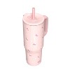 Zak Designs 30oz Stainless Steel Vacuum Sutton Slim Straw Tumbler with Handle - 3 of 4