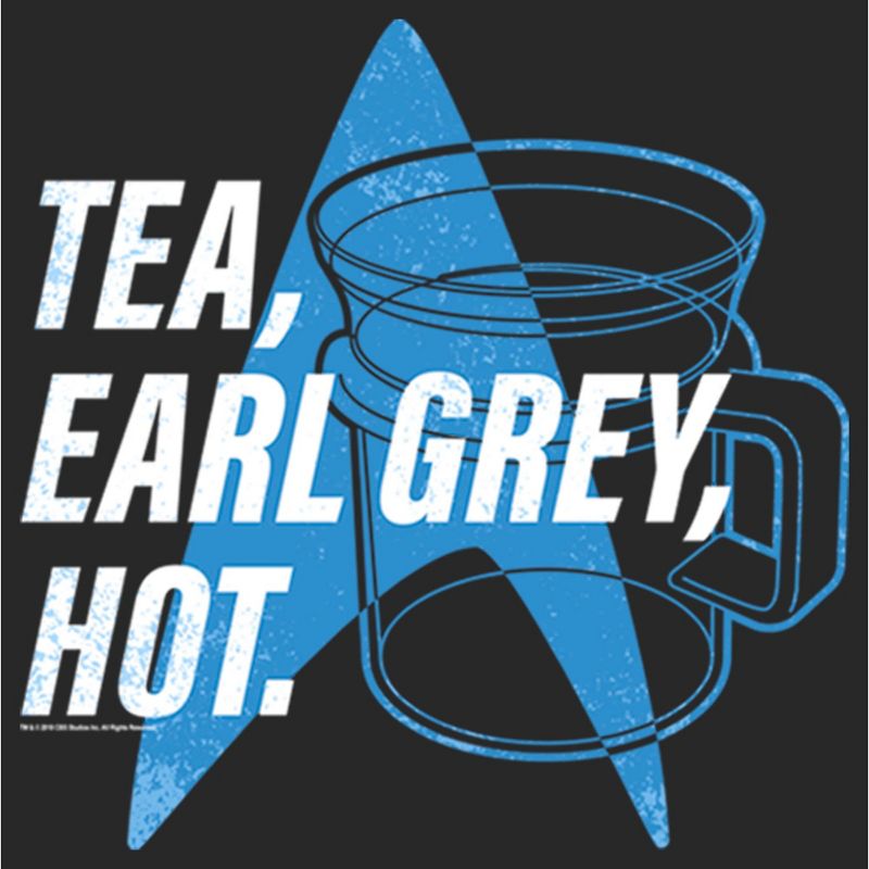 Women's Star Trek: The Next Generation Cup Of Tea Earl Grey Hot, Captain Picard T-Shirt, 2 of 5