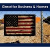 Retro Metal Tin Sign Wall Decoration with American Flag Pattern - 3 of 4