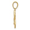 Black Bow Jewelry 14k Yellow Gold Polished CZ Star of David Pendant, 13mm (1/2 Inch) - 2 of 4
