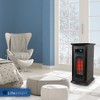 LifeSmart LifePro 1500W Infrared Quartz Indoor Home Tower Space Heater with Adjusting Temperatures and Remote Controls, Black (2 Pack) - 4 of 4