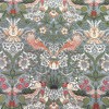 Signare USA William Morris Strawberry Thief Grey Panelled Pillowcase/Cushion Cover 18x18 Inch - 3 of 3