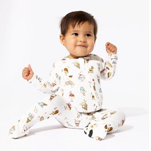 Bellabu Bear Baby Ice Cream Bamboo Convertible Footie - 1 of 4