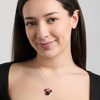 Disney Minnie Mouse Red Bow Pendant Necklace - 3 of 4