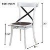 Wood homer Round Dining Furniture Set 1Table with 4 chair 3 packages - 2 of 4