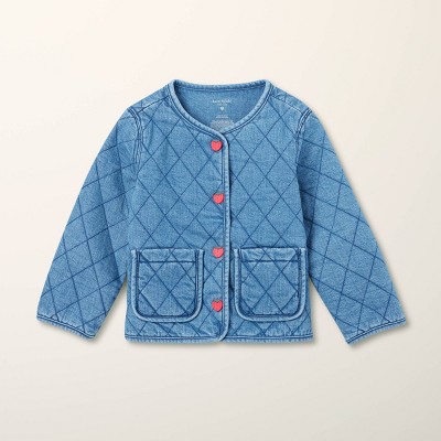Toddler Adaptive Quilted Denim Jacket - kate spade new york x Target Medium Blue