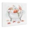 Stupell Industries Flamingo Trio in Nautical Tub Seaside Bathroom Canvas Wall Art - 3 of 4