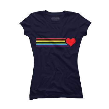 Heart Sweatshirt - Pink and Navy StripesPink and Navy Stripes