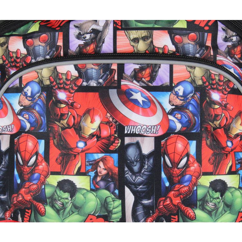 Avengers Spider-Man Captain America Hulk 16" Book Bag School Travel Backpack Multicoloured, 2 of 6