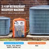 VEVOR 3/4 HP Refrigerant Recovery Machine - Portable AC Recovery Machine with High Pressure Protection - 3 of 4