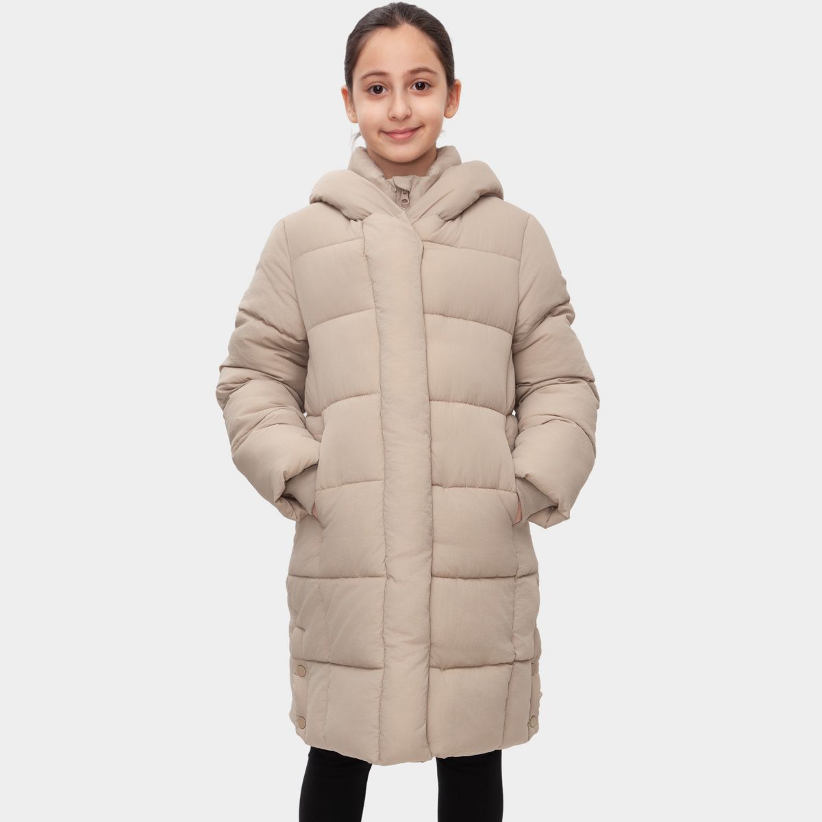Rokka&Rolla Girls' Knee-Length Coat Long Puffer Jacket